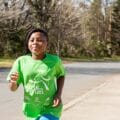 GOTR girl running at Merry Oaks in Charlotte