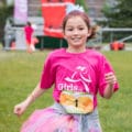 Girl completing a 5K with Girls on the Run Mid-Michigan