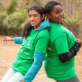 Two girls in the Heart & Sole program in Charlotte