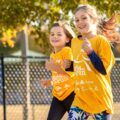 Girls running at Girls on the Run fall season practice in Charlotte