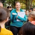 GOTR coach with GOTR girls