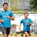 GOTR girl and dad running