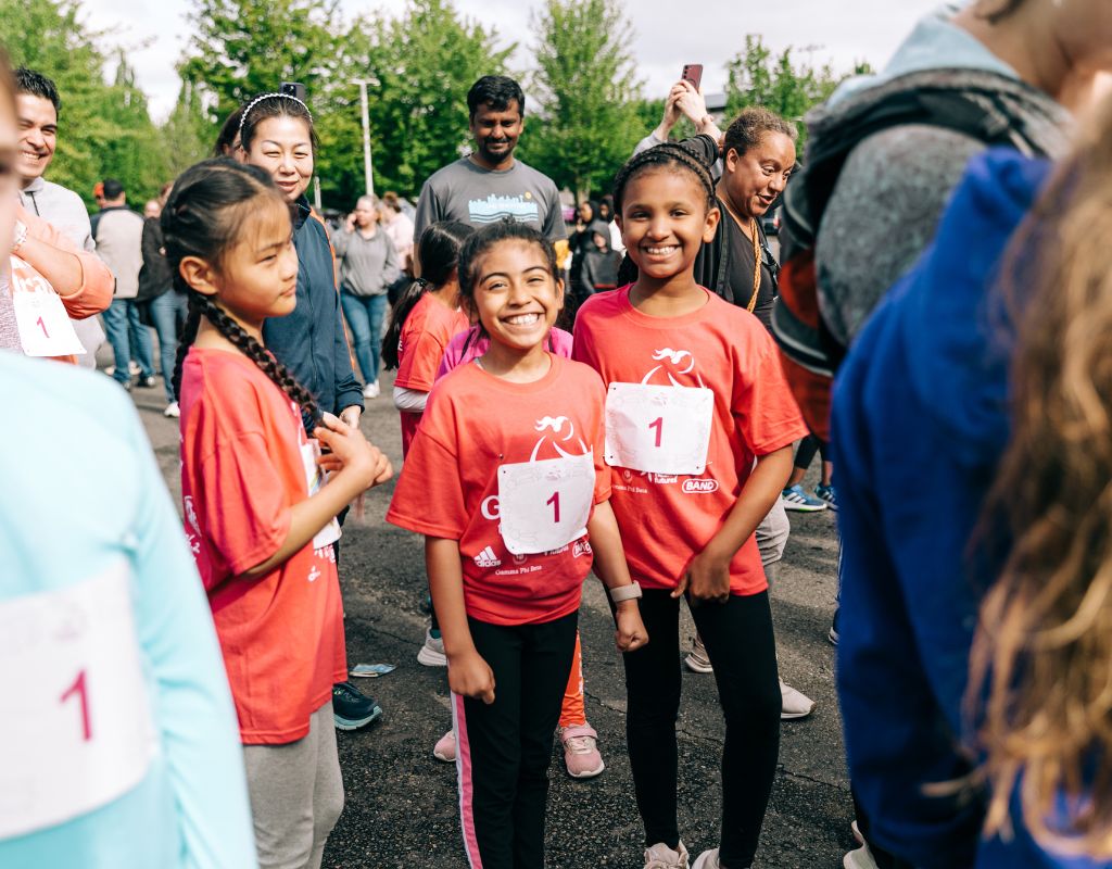 Participants smiling